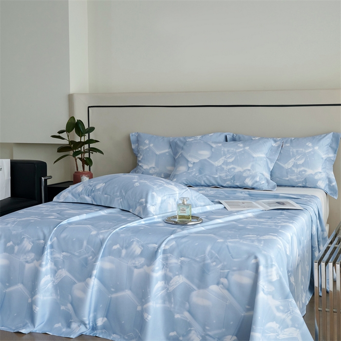 91家纺网 家纺一手货源 找家纺 时亿家居 2024新款金太阳玉精软凉席三件套 泡冰