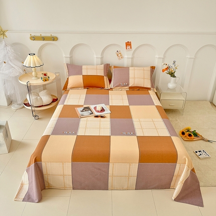 卡普家居 2024新款全棉磨毛加厚四件套系列-单床单 格莱美