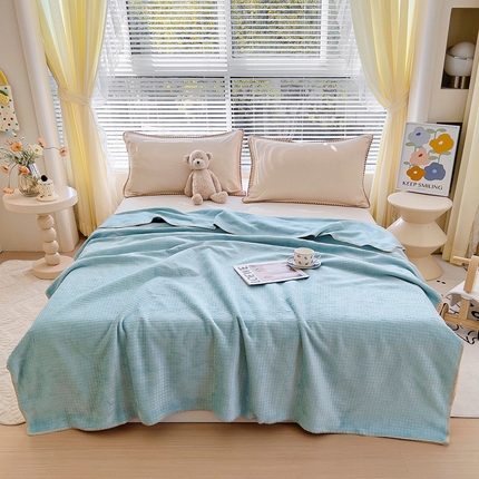 91家纺网 家纺一手货源 找家纺 （总）恋佳居 2025新款牛奶绒压花复合毛毯-格子款