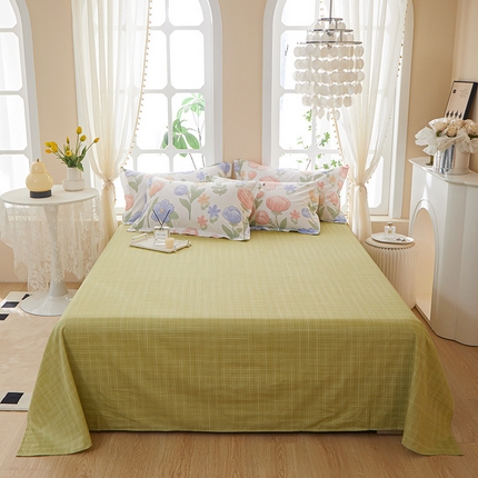 91家纺网 家纺一手货源 找家纺 （总）钰伶 2025新款全棉简约12868纯棉单床单