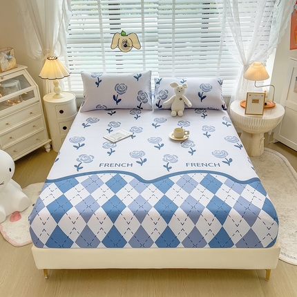 91家纺网 家纺一手货源 找家纺 （总）芃成 2024新款老粗布床笠款 总1