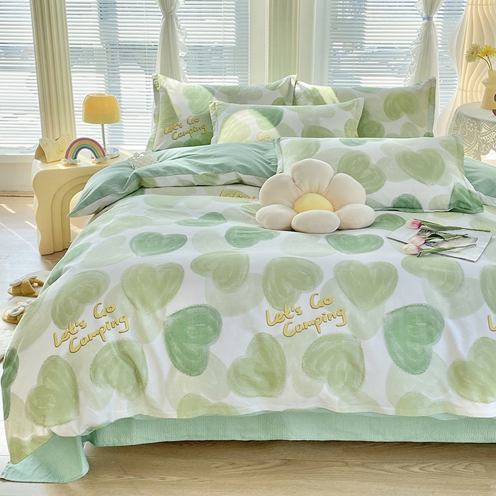 91家纺网 家纺一手货源 找家纺 珂博家纺 2024新款轻柔感全棉印花纯棉四件套绿野仙踪