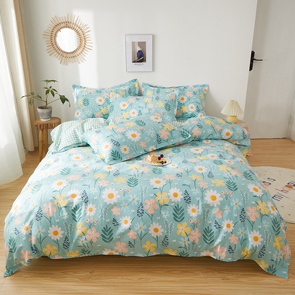 91家纺网 家纺一手货源 找家纺 （总）钰伶 简约全棉12868印花纯棉单被套（预留6厘米缩水）