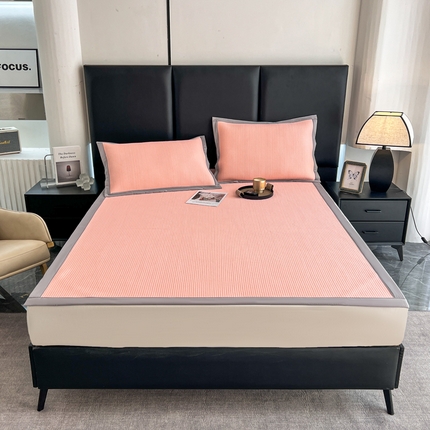 91家纺网 家纺一手货源 找家纺 （总）野马家纺 2025新款小冰块华芙格凉席