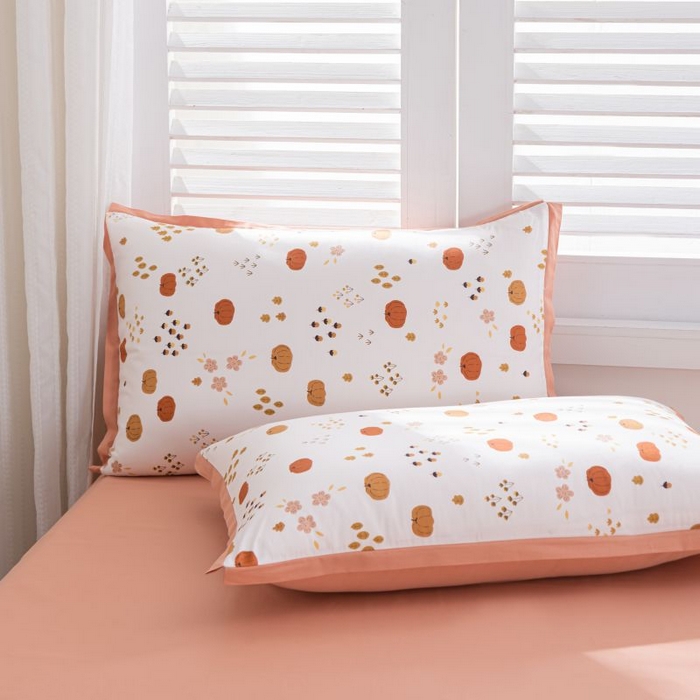 91家纺网 家纺一手货源 找家纺 优姿家纺 新款纯棉长绒棉小清新ins风印花四件套-系列一 11