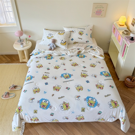 91家纺网 家纺一手货源 找家纺 （总）名兮家居 2024新款针织棉夏凉被三丽鸥系列