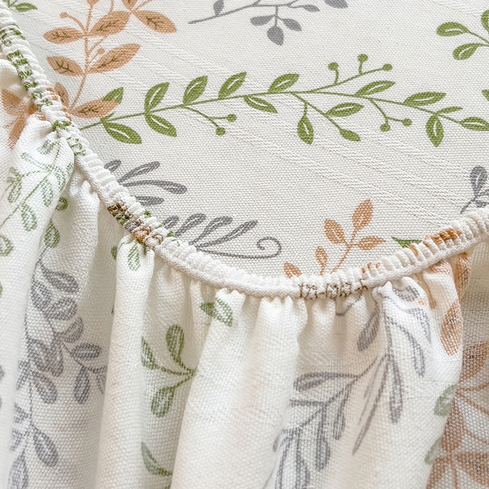 91家纺网 家纺一手货源 找家纺 芃成 2024新款老粗布床笠款 总2 悠悠花语