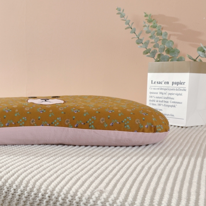 91家纺网 家纺一手货源 找家纺 （总）芯奇想 枕芯枕头2024新款全棉卡通荞麦枕-麦熊