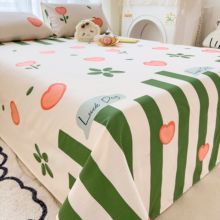 91家纺网 家纺一手货源 找家纺 芃成家纺 2024新款老粗布床单款 繁华里