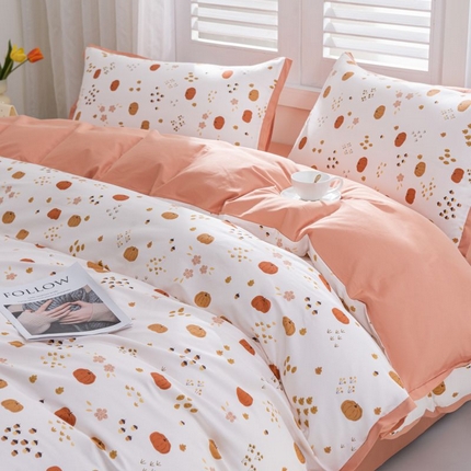 91家纺网 家纺一手货源 找家纺 （总）优姿家纺 新款纯棉长绒棉小清新ins风印花四件套-系列一