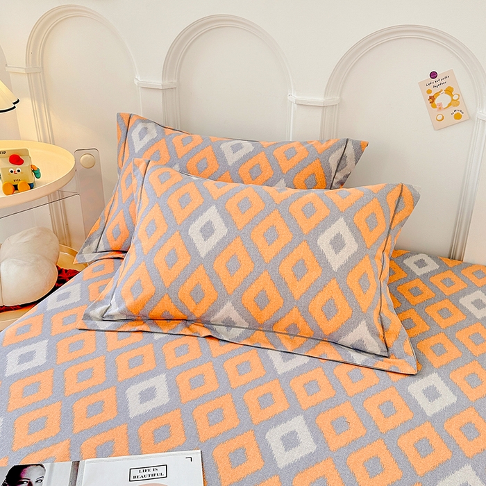 91家纺网 家纺一手货源 找家纺 卡普家居 2024新款全棉磨毛加厚四件套系列-单床单 伊格