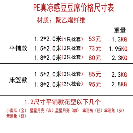 91家纺网 家纺一手货源 找家纺 HL原创 2024新款PE聚乙稀纤维-冰魔豆凉席 小熊-灰（平铺款）