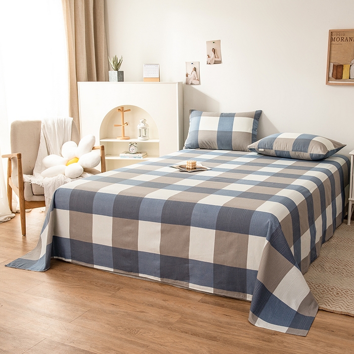 91家纺网 家纺一手货源 找家纺 芃成家纺 2024新款老粗布床单款 简兮格