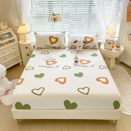 芃成 2024新款老粗布床笠款 总2 甜心之约