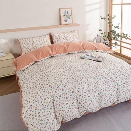 优姿家纺 新款纯棉长绒棉小清新ins风印花四件套-系列二 花朝月夕