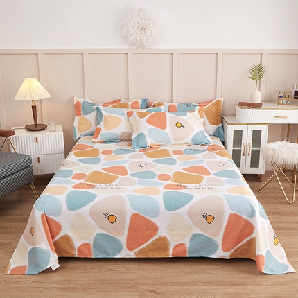 91家纺网 家纺一手货源 找家纺 （总）钰伶 2025新款全棉简约12868纯棉单床单