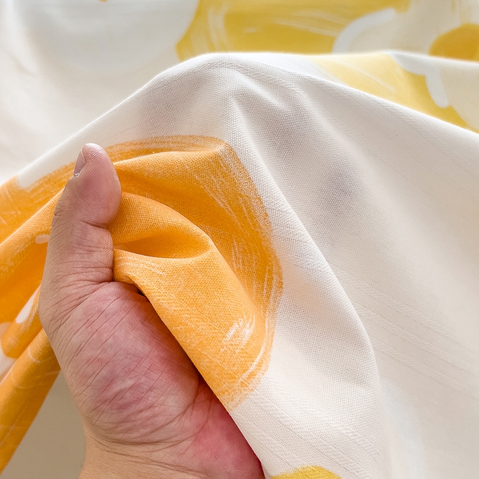 91家纺网 家纺一手货源 找家纺 芃成家纺 2024新款老粗布床单款 玛奇朵-桔