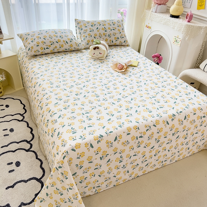 91家纺网 家纺一手货源 找家纺 芃成家纺 2024新款老粗布床单款 总2 水漾