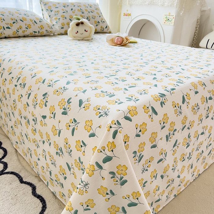 91家纺网 家纺一手货源 找家纺 芃成家纺 2024新款老粗布床单款 总2 水漾