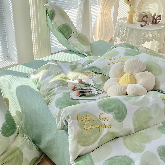 91家纺网 家纺一手货源 找家纺 珂博家纺 2024新款轻柔感全棉印花纯棉四件套绿野仙踪