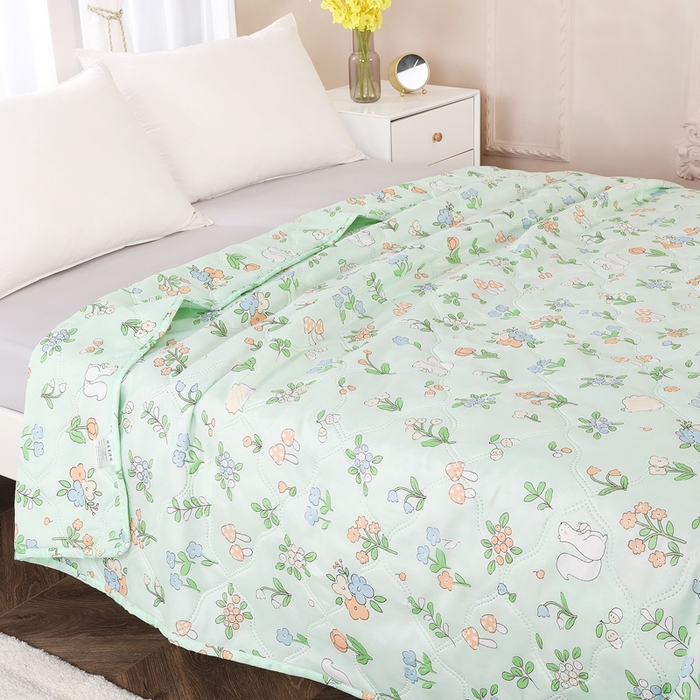 91家纺网 家纺一手货源 找家纺 钻石绒便宜夏被夏凉被空调被超声波压花礼品直播供应链引流爆款 碎花细雨