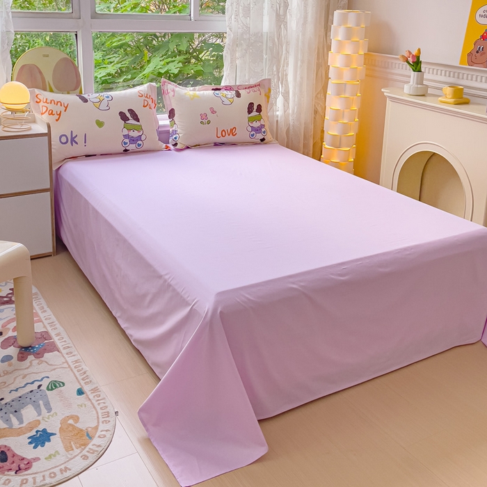 91家纺网 家纺一手货源 找家纺 金鑫汇家纺 2024新款全棉纯棉卡通印花四件套单品系列-单被套狗狗乐园