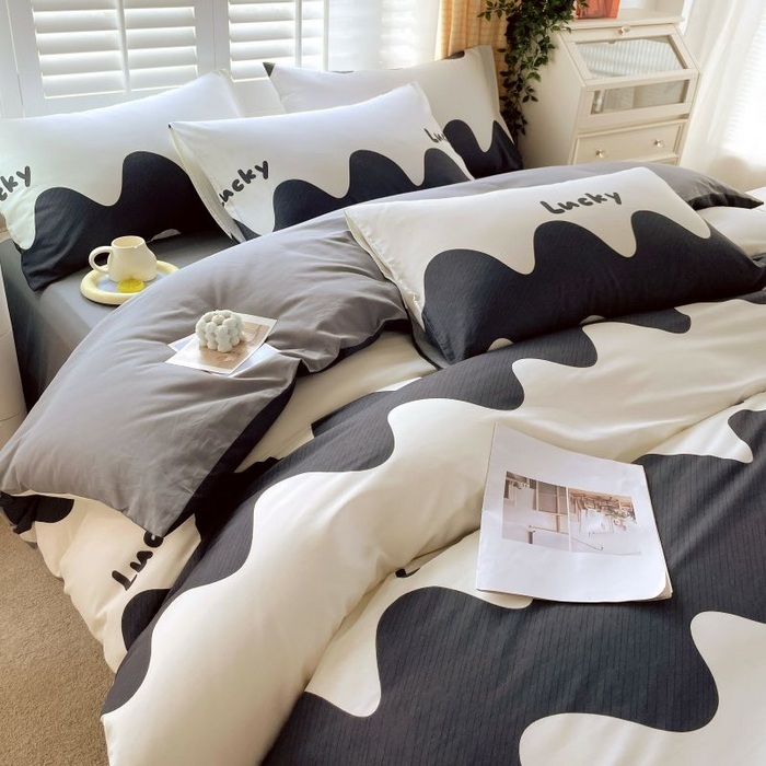 91家纺网 家纺一手货源 找家纺 金鑫汇家纺 2024新款全棉纯棉卡通印花四件套单品系列-四件套波浪世界