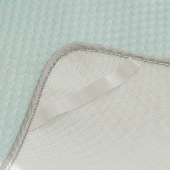 91家纺网 家纺一手货源 找家纺 宅部落 2024年新款凉感豆豆幼儿园幼婴儿儿童凉席 哈士奇-淡蓝