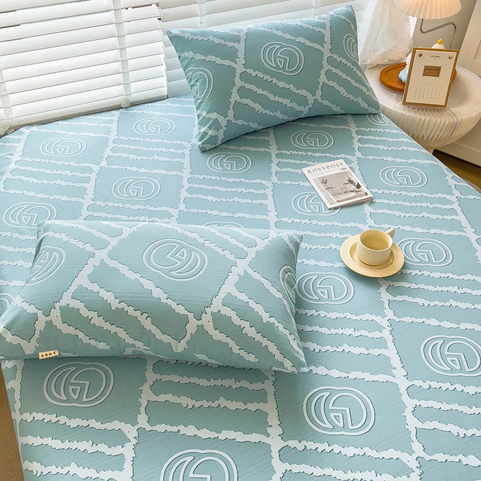 91家纺网 家纺一手货源 找家纺 芃成 2024新款老粗布床笠款 总1 好心情