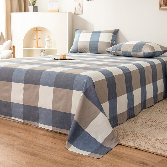 91家纺网 家纺一手货源 找家纺 芃成家纺 2024新款老粗布床单款 简兮格