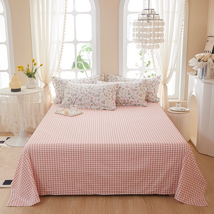 91家纺网 家纺一手货源 找家纺 （总）钰伶 2025新款全棉简约12868纯棉单床单