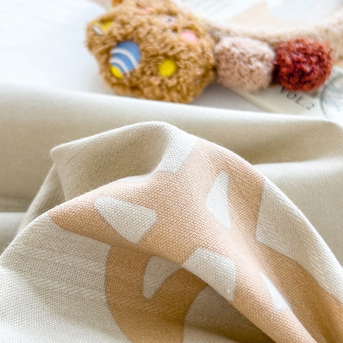 91家纺网 家纺一手货源 找家纺 芃成 2024新款老粗布床笠款 总1 灿烂星空-咖