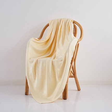 91家纺网 家纺一手货源 找家纺 （总）金泰莱 2025新款六叶草竹纤维盖毯子提花薄夏被夏凉被空调毯子