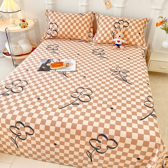 91家纺网 家纺一手货源 找家纺 卡普家居 2024新款全棉磨毛加厚四件套系列-单床单 南笙