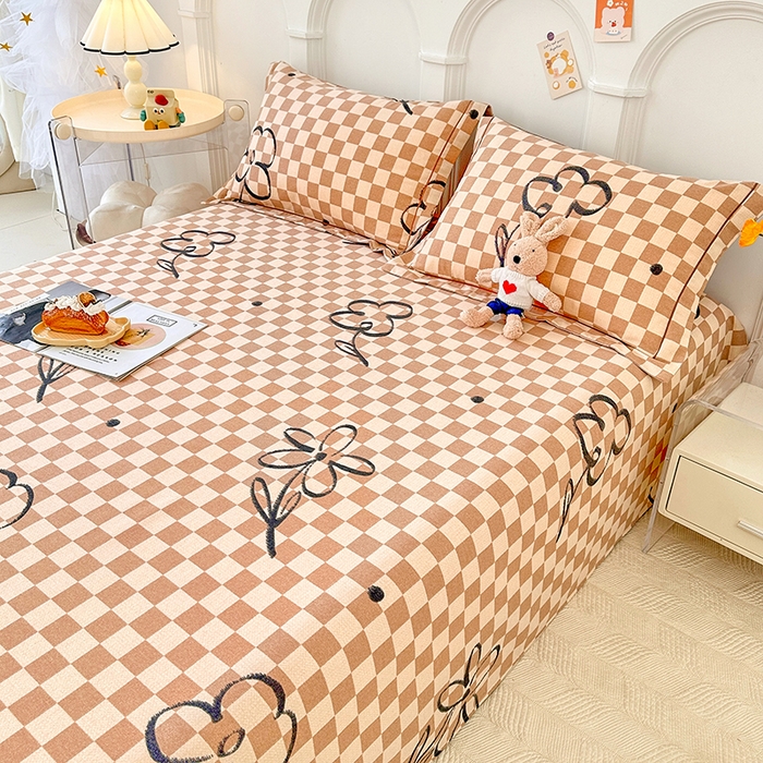 91家纺网 家纺一手货源 找家纺 卡普家居 2024新款全棉磨毛加厚四件套系列-单床单 南笙