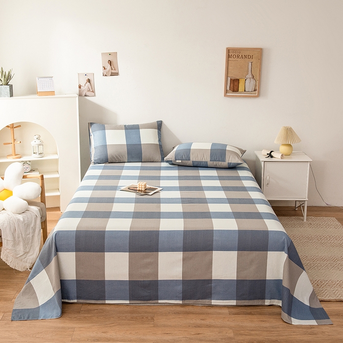 91家纺网 家纺一手货源 找家纺 芃成家纺 2024新款老粗布床单款 简兮格