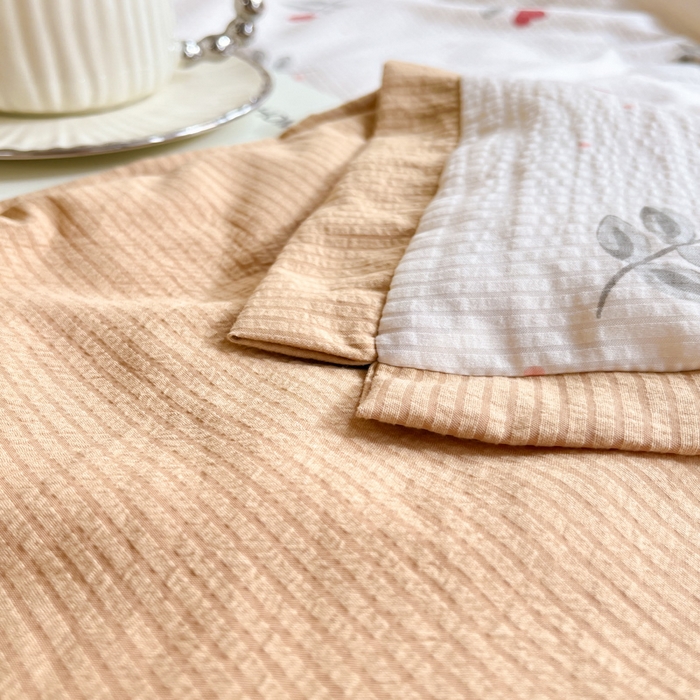 91家纺网 家纺一手货源 找家纺 2024新款泡泡棉小缺角工艺夏被四件套 挚爱