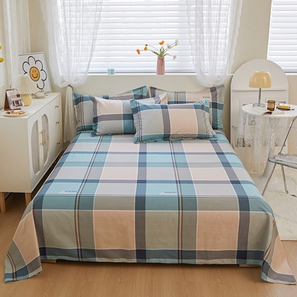 91家纺网 家纺一手货源 找家纺 （总）钰伶 2025新款全棉简约12868纯棉单床单