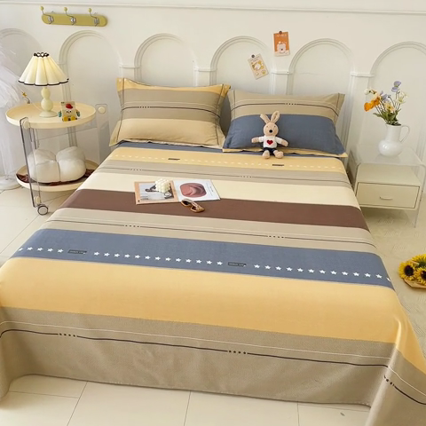 91家纺网 家纺一手货源 找家纺 卡普家居 2024新款全棉磨毛加厚四件套系列-单床单 杰森