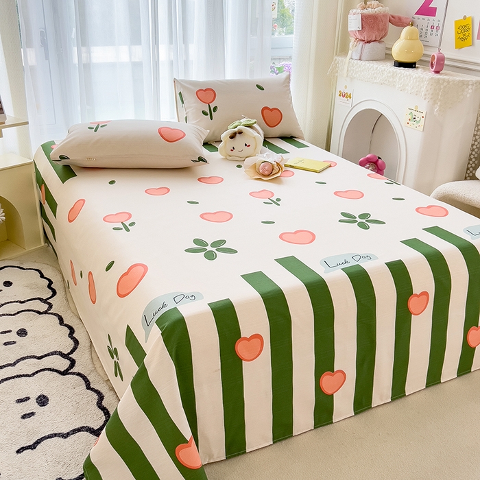 91家纺网 家纺一手货源 找家纺 芃成家纺 2024新款老粗布床单款 繁华里