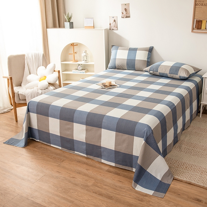 91家纺网 家纺一手货源 找家纺 芃成家纺 2024新款老粗布床单款 简兮格