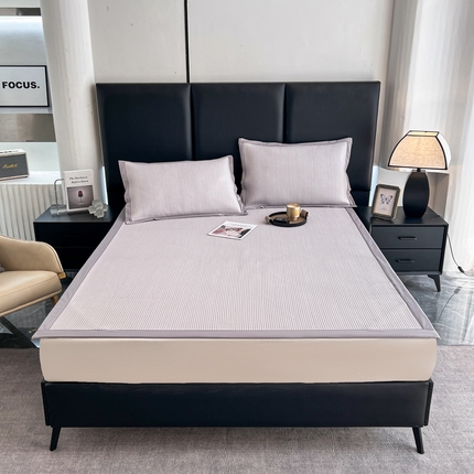 91家纺网 家纺一手货源 找家纺 （总）野马家纺 2025新款小冰块华芙格凉席