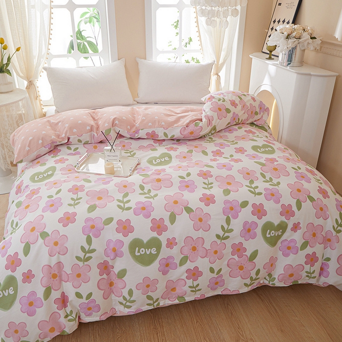 91家纺网 家纺一手货源 找家纺 （总）钰伶 简约全棉12868印花纯棉单被套（预留6厘米缩水）