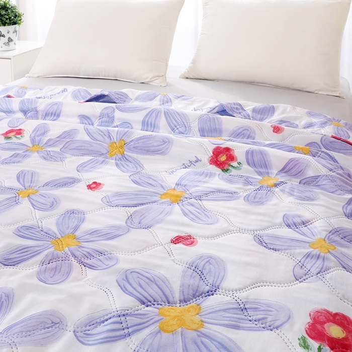 91家纺网 家纺一手货源 找家纺 钻石绒便宜夏被夏凉被空调被超声波压花礼品直播供应链引流爆款 清新花语