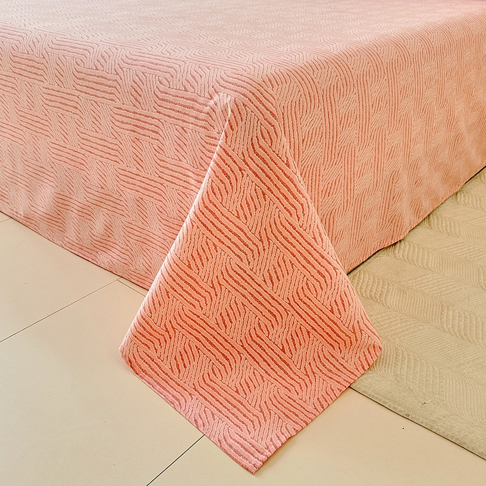 91家纺网 家纺一手货源 找家纺 卡普家居 2024新款全棉磨毛加厚四件套系列-单床单 莫尔