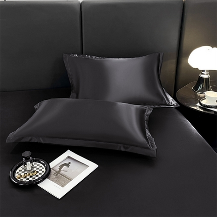 91家纺网 家纺一手货源 找家纺 （总）梦舒羽 2025新款夏季可水洗冰丝四件套单品系列-冰丝枕套