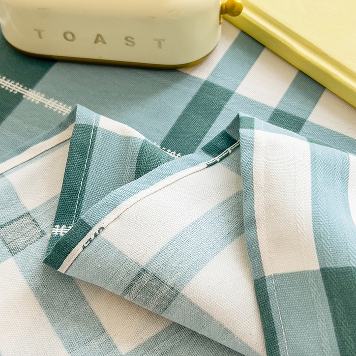 91家纺网 家纺一手货源 找家纺 芃成家纺 2024新款老粗布床单款 简约格调-绿