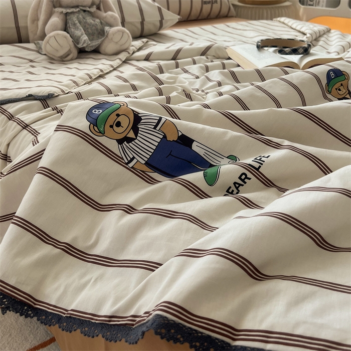 91家纺网 家纺一手货源 找家纺 （总）HL原创 2024新款全棉法式大豆被夏被