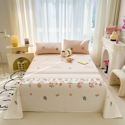 芃成家纺 2024新款老粗布床单款 总2 香花似玉