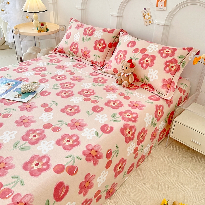 91家纺网 家纺一手货源 找家纺 卡普家居 2024新款全棉磨毛加厚四件套系列-单床单 芬妮